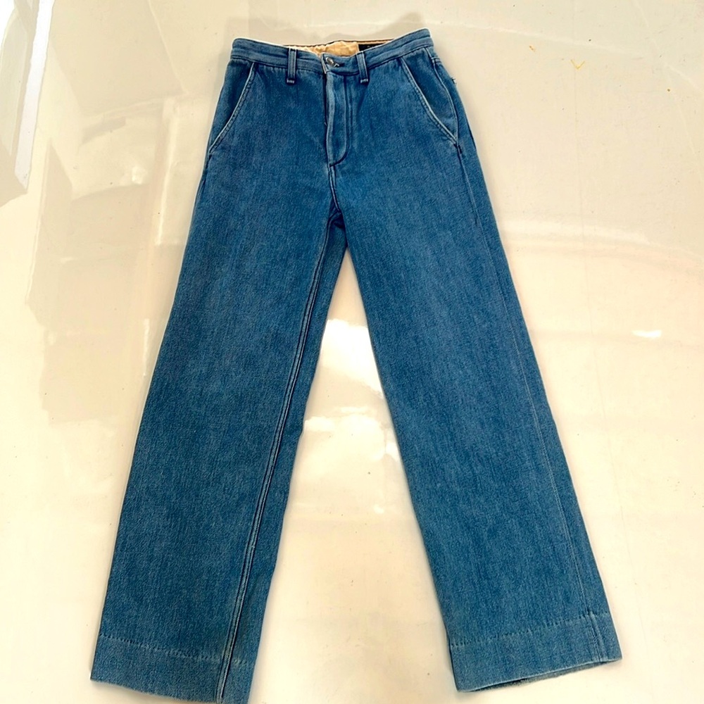 Rag & Bone mid waist trouser with button up front details size 25 (fits like 26)